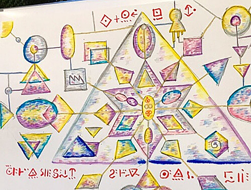 謎の文字の画像