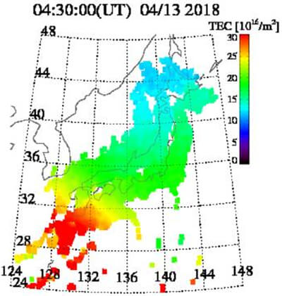 TEC値のグラフ
