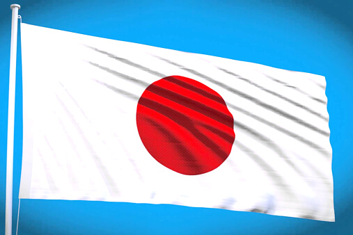 日本国旗の写真
