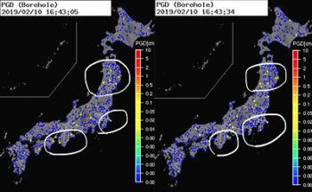 強震モニタの画像