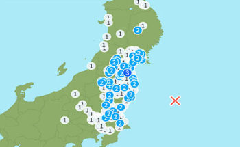 地震情報の画像