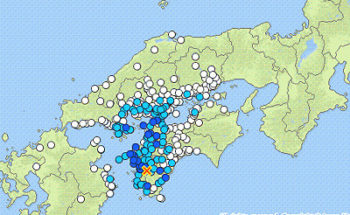 地震情報の画像