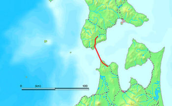 青函トンネルの地図