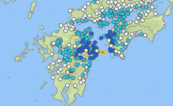 地震情報の画像