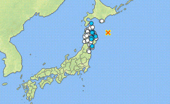 地震情報の画像