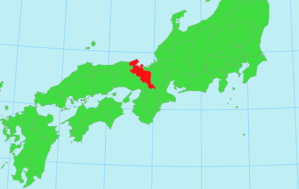 西日本の地図