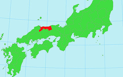 西日本の地図(鳥取)