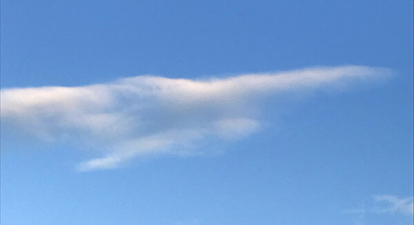 面白い形の雲の写真「龍(その5)」