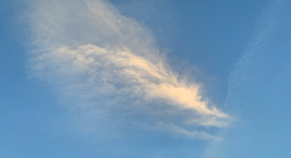 面白い形の雲の写真「龍(その6)」