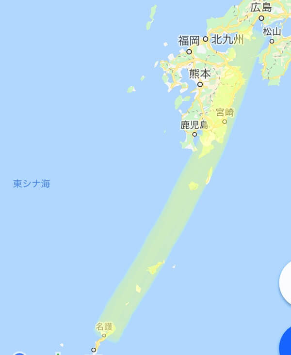地震予知の場所を記した日本地図の画像
