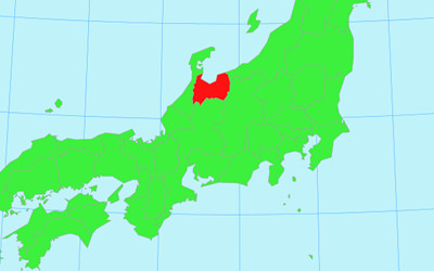 日本地図の画像(富山)
