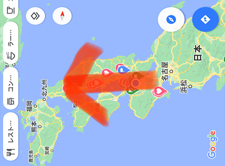 日本地図の画像