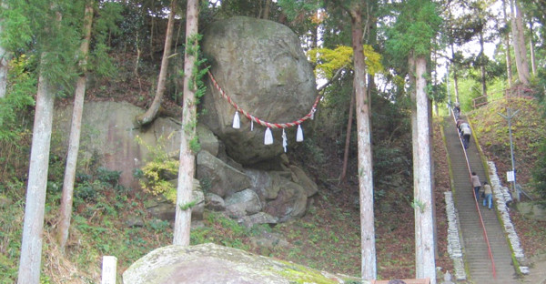 釣石神社の御神体の写真