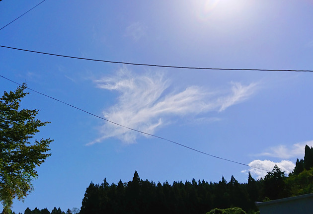 面白い雲の写真