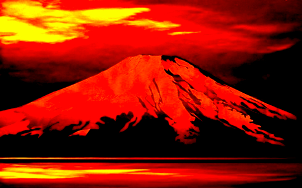 赤富士のイメージイラスト