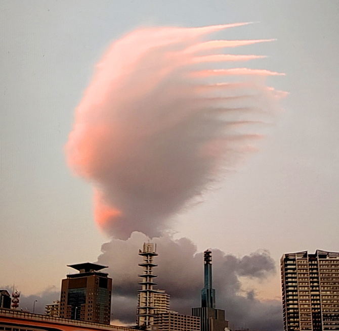 地震雲の投稿写真