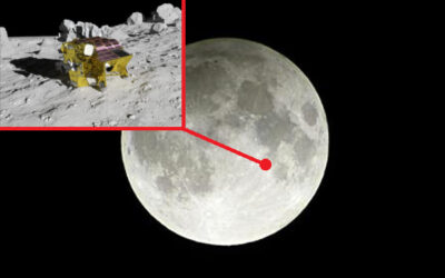 JAXA探査機「SLIM」の月面着陸成功の写真