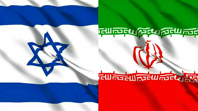 イランとイスラエルの国旗