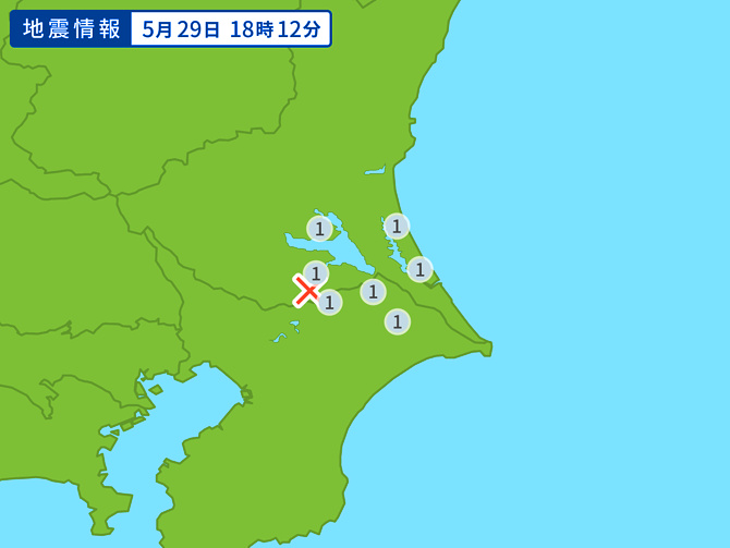 地震情報の画像