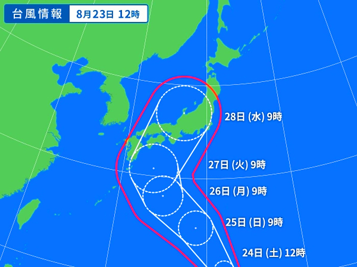 台風情報の画像