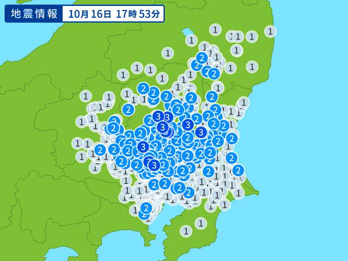 地震情報の画像