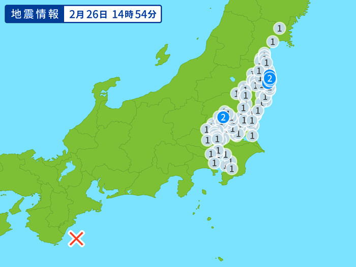 地震情報の画像