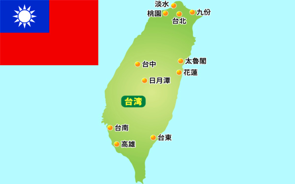 台湾の地図