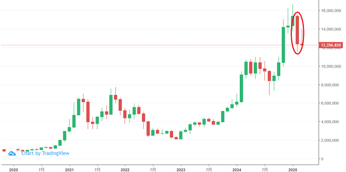 ビットコインのチャート