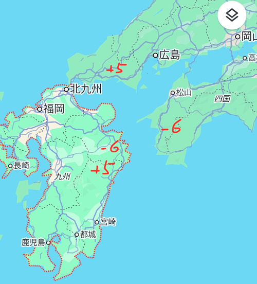 日本地図の画像