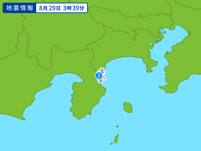 地震情報の画像