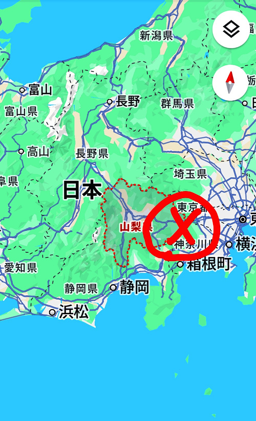 日本地図の画像