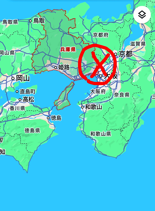 日本地図の画像