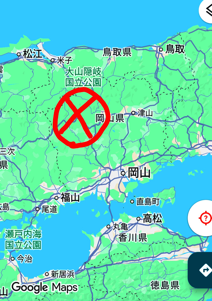 日本地図の画像