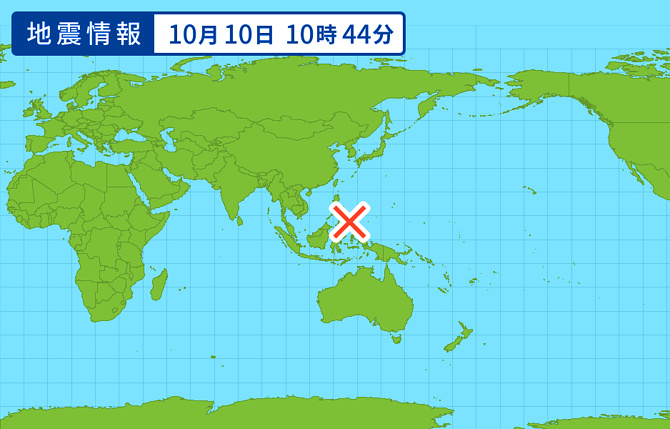 地震情報の画像