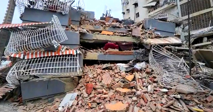 地震情報の画像
