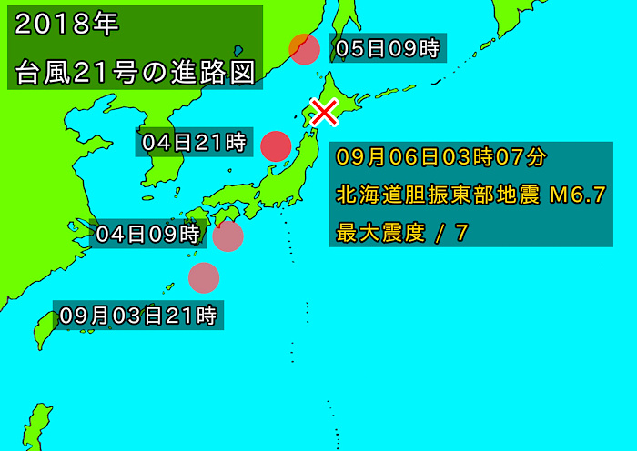 『台風通過後の法則』の画像