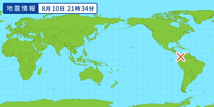 地震情報の画像