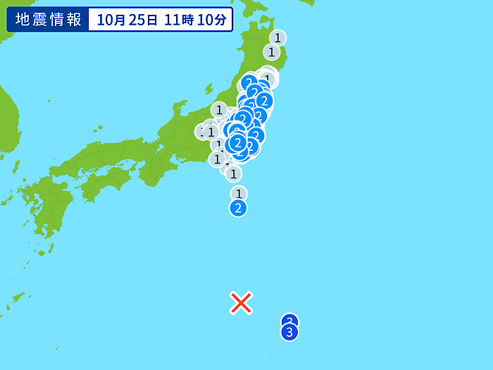 地震情報の画像