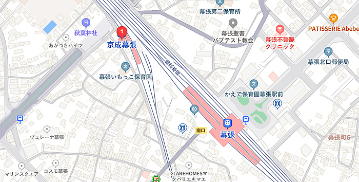 幕張周辺の地図
